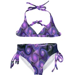 Abstract Pattern Fractal Wallpaper Kids  Classic Bikini Set