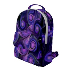 Abstract Pattern Fractal Wallpaper Flap Pocket Backpack (large)