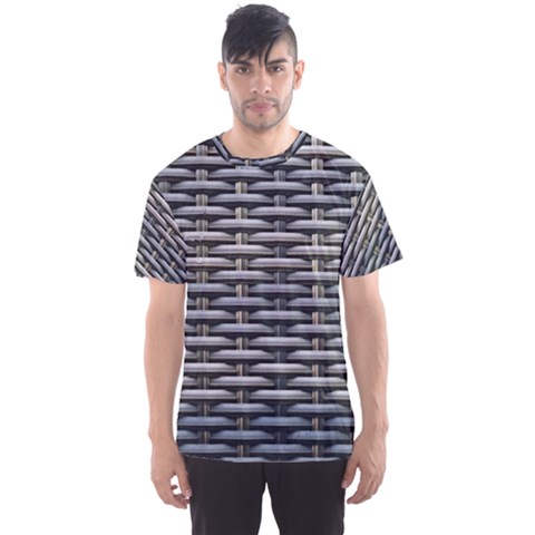 Desktop Pattern Abstract Fabric Men s Sports Mesh Tee by Nexatart