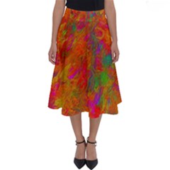 Abstract Pattern Art Canvas Perfect Length Midi Skirt by Nexatart