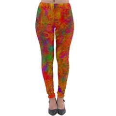 Abstract Pattern Art Canvas Lightweight Velour Leggings