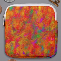 Abstract Pattern Art Canvas Mini Square Pouch