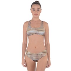 Wicker Model Texture Craft Braided Criss Cross Bikini Set by Nexatart