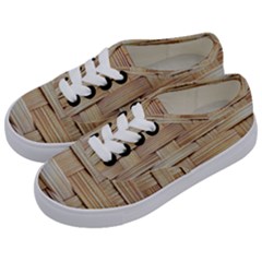 Wicker Model Texture Craft Braided Kids  Classic Low Top Sneakers by Nexatart