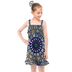 Pattern Art Form Architecture Kids  Overall Dress