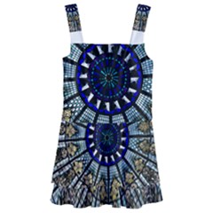 Pattern Art Form Architecture Kids  Layered Skirt Swimsuit