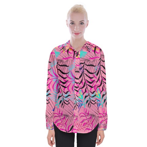 Illustration Reason Leaves Design Womens Long Sleeve Shirt by Nexatart