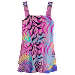 Illustration Reason Leaves Design Kids  Layered Skirt Swimsuit