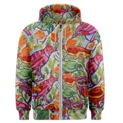 Art Flower Pattern Background Men s Zipper Hoodie