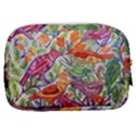 Art Flower Pattern Background Make Up Pouch (Small) View2