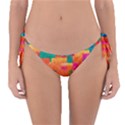 Pattern Texture Background Color Reversible Bikini Bottom View1