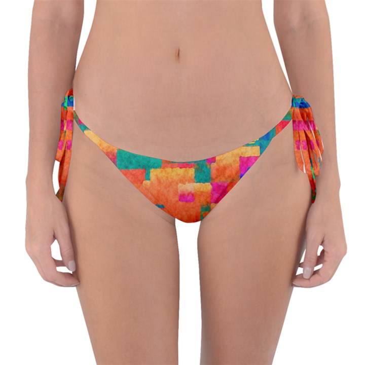 Pattern Texture Background Color Reversible Bikini Bottom