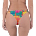 Pattern Texture Background Color Reversible Bikini Bottom View2