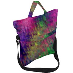 Background Abstract Art Color Fold Over Handle Tote Bag by Nexatart