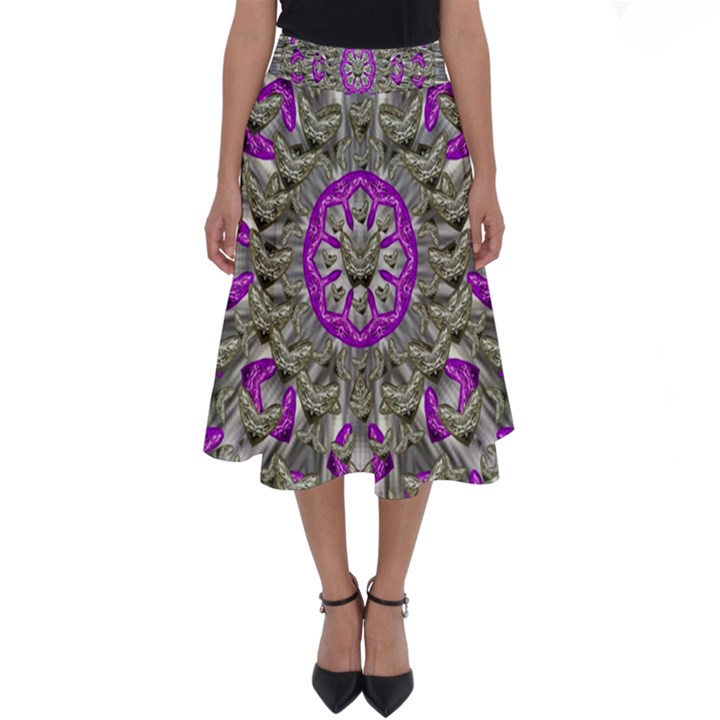 Love On The Sea Of Love In Peace Perfect Length Midi Skirt