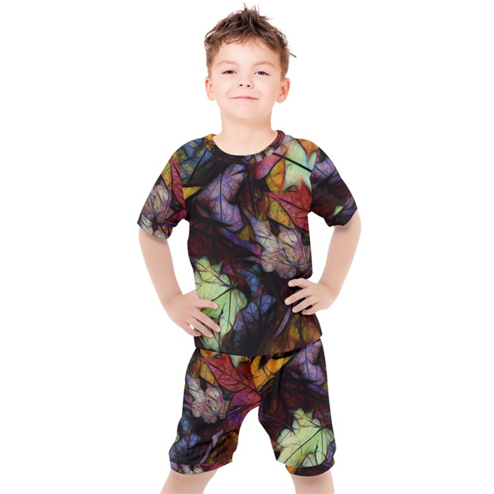 Fall Leaves Abstract Kid s Set