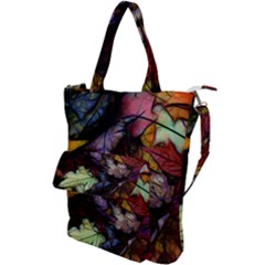 Fall Leaves Abstract Shoulder Tote Bag