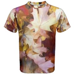 Fall Leaves Bright Men s Cotton Tee by bloomingvinedesign