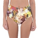 Fall Leaves Bright Reversible High-Waist Bikini Bottoms View1