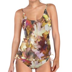 Fall Leaves Bright Tankini Set