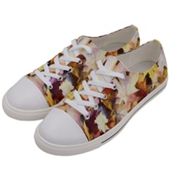 Fall Leaves Bright Women s Low Top Canvas Sneakers by bloomingvinedesign