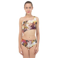 Fall Leaves Bright Spliced Up Two Piece Swimsuit by bloomingvinedesign