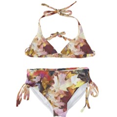 Fall Leaves Bright Kids  Classic Bikini Set