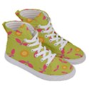 Dragonfly Sun Flower Seamlessly Women s Hi-Top Skate Sneakers View3