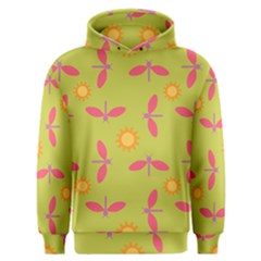 Dragonfly Sun Flower Seamlessly Men s Overhead Hoodie