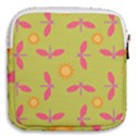 Dragonfly Sun Flower Seamlessly Mini Square Pouch View2