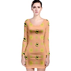 Bee A Bug Nature Long Sleeve Bodycon Dress by Nexatart