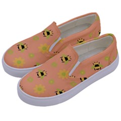 Bee A Bug Nature Kids  Canvas Slip Ons by Nexatart