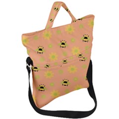 Bee A Bug Nature Fold Over Handle Tote Bag