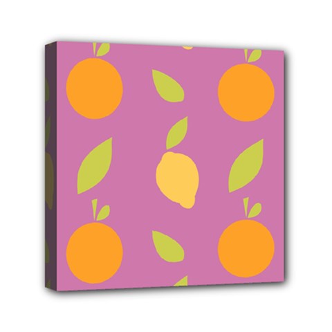 Seamlessly Pattern Fruits Fruit Mini Canvas 6  X 6  (stretched) by Nexatart