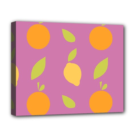 Seamlessly Pattern Fruits Fruit Deluxe Canvas 20  X 16  (stretched) by Nexatart