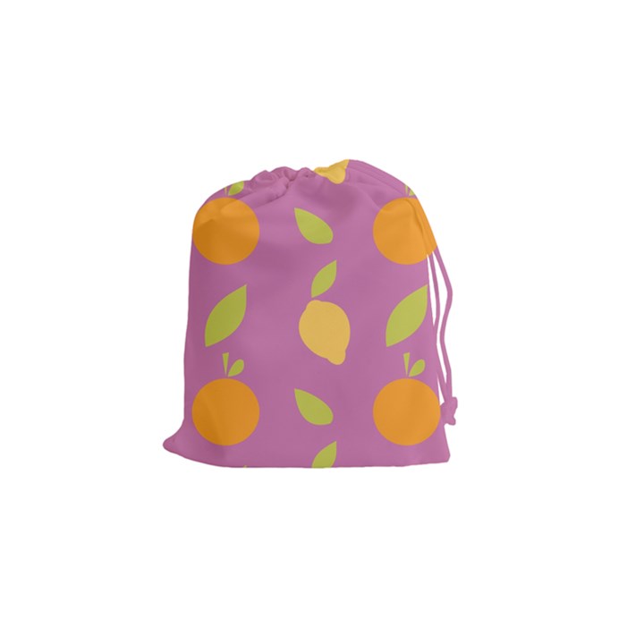 Seamlessly Pattern Fruits Fruit Drawstring Pouch (Small)