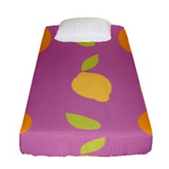 Seamlessly Pattern Fruits Fruit Fitted Sheet (single Size) by Nexatart