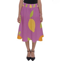 Seamlessly Pattern Fruits Fruit Perfect Length Midi Skirt by Nexatart