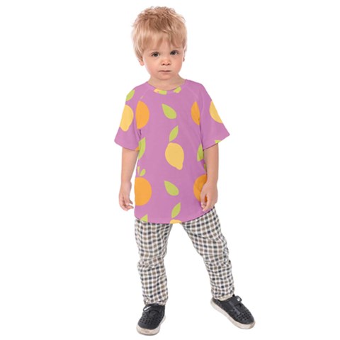 Seamlessly Pattern Fruits Fruit Kids Raglan Tee by Nexatart