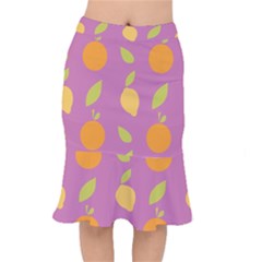 Seamlessly Pattern Fruits Fruit Mermaid Skirt by Nexatart