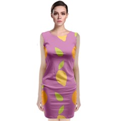 Seamlessly Pattern Fruits Fruit Sleeveless Velvet Midi Dress by Nexatart