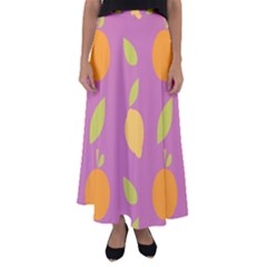 Seamlessly Pattern Fruits Fruit Flared Maxi Skirt by Nexatart