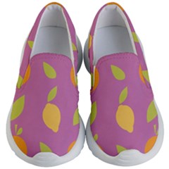 Seamlessly Pattern Fruits Fruit Kid s Lightweight Slip Ons by Nexatart