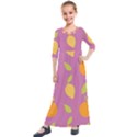 Seamlessly Pattern Fruits Fruit Kids  Quarter Sleeve Maxi Dress View1