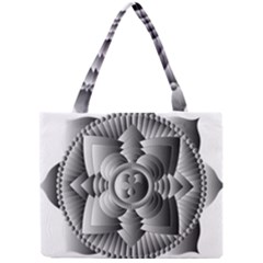 Lotus Mandala Flower Floral Mini Tote Bag by Nexatart