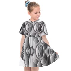 Lotus Mandala Flower Floral Kids  Sailor Dress