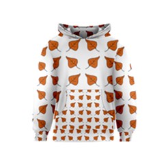 Pattern Fallen Leaves Autumn Kids  Pullover Hoodie by Nexatart