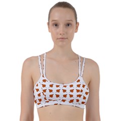 Pattern Fallen Leaves Autumn Line Them Up Sports Bra by Nexatart