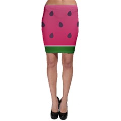 Watermelon Fruit Summer Red Fresh Bodycon Skirt by Nexatart