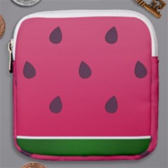 Watermelon Fruit Summer Red Fresh Mini Square Pouch